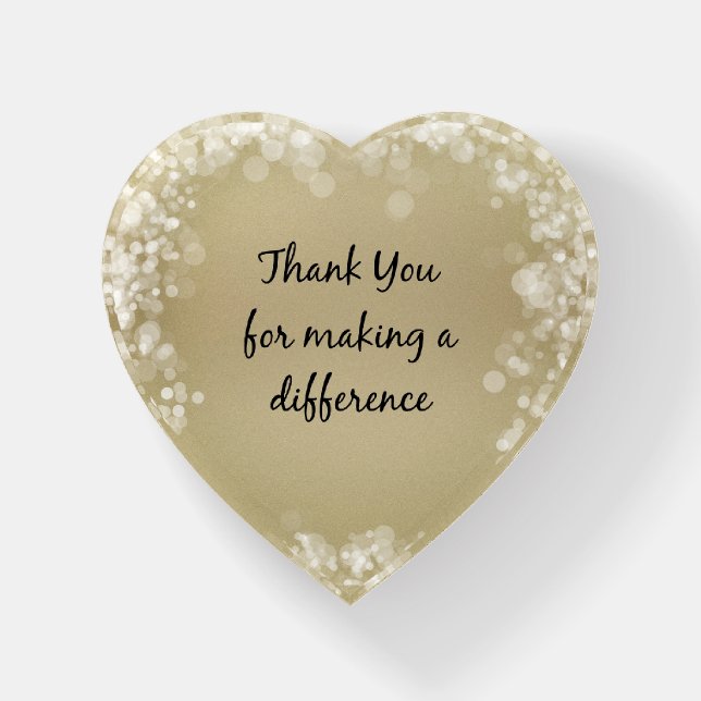 Thank you for Making a Difference Paperweight (Front)
