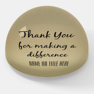 Thank you for Making a Difference Paperweight