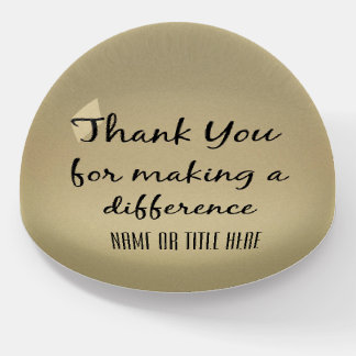 Thank you for Making a Difference Paperweight