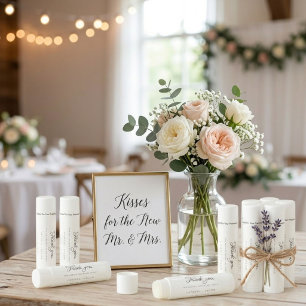 Thank you for making our heart smi Wedding Favor Lip Balm