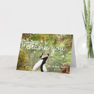 Thank you for making our wedding day so special card