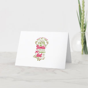 **THANK YOU FOR MAKING THE NAUGHTY LIST** HOLIDAY CARD