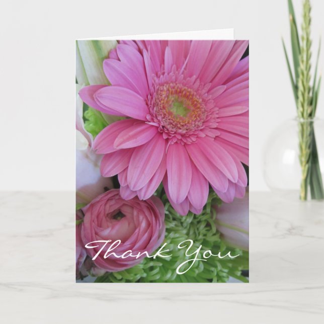 Thank You for medical care-Floral/Personalize (Front)