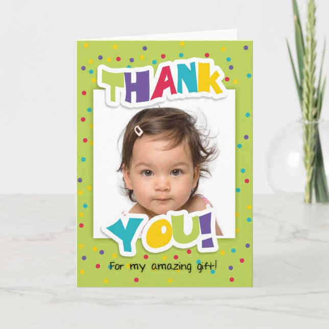 Thank You For My Amazing Gift Greeting Card (Front)