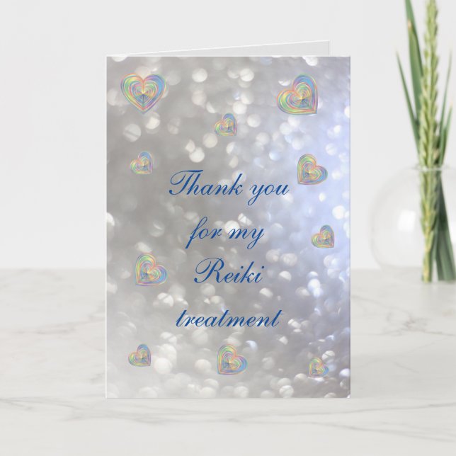 Thank you for my Reiki treatment (Front)