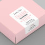 Thank You For Order Logo Feminine Pink Packaging Label