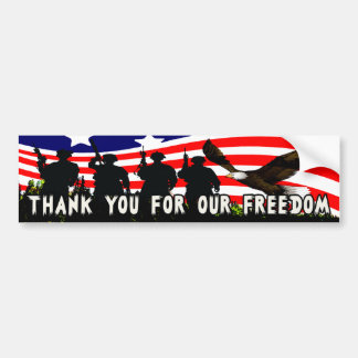 Thank You For Our Freedom! Bumper Sticker