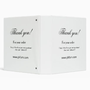 Thank you for purchase pink family business detail 3 ring binder