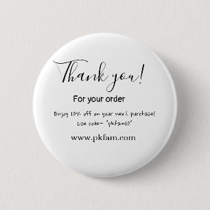 Thank you for purchase pink family business detail button