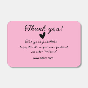 Thank you for purchase pink family business detail matchboxes