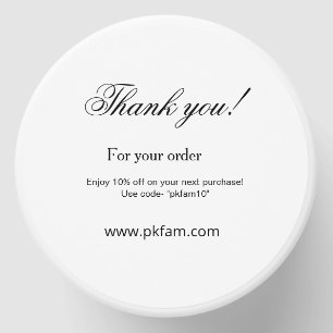 Thank you for purchase pink family business detail mini candle favors