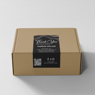 Thank You For Purchase Stone Marble Agate Label