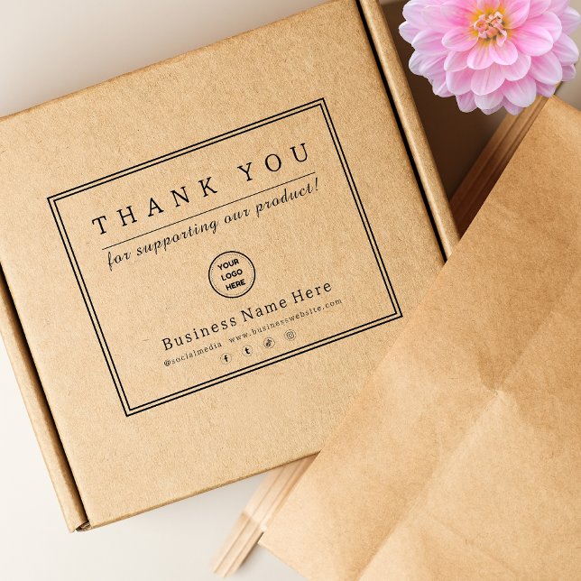 Thank you For Purchasing Our Product Business Logo Rubber Stamp (Creator Uploaded)
