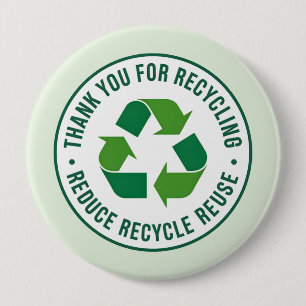 Thank you for Recycling Button