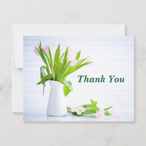 Thank You for Referrals Floral Real Estate Company Card