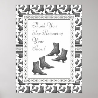 Thank You for Removing Your Shoes Sign