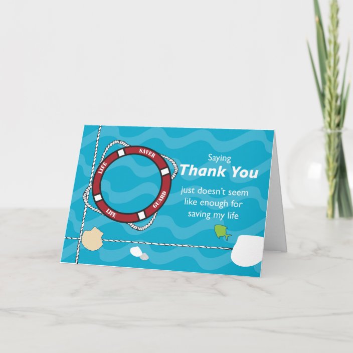 Thank You For Saving My Life Life Preserver | Zazzle.com