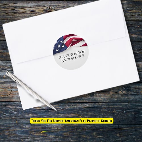 Thank You For Service American Flag Patriotic