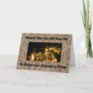 Thank You for Service Person in Military