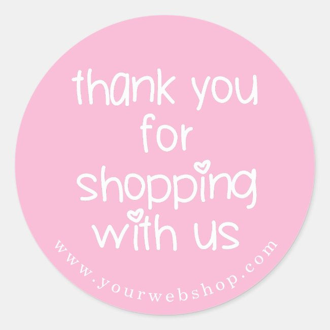 Thank You for Shopping - Custom Color Business