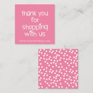 Thank You for Shopping Cute Pink Valentine Webshop