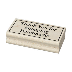Thank You for Shopping Handmade Rubber Stamp