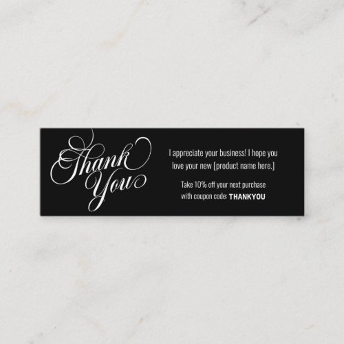 Thank You for shopping modern enclosure discount Mini Business Card