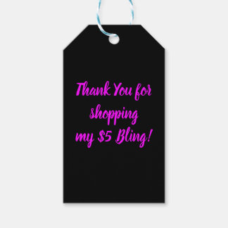 Thank You for Shopping my $5 Bling Gift Tags