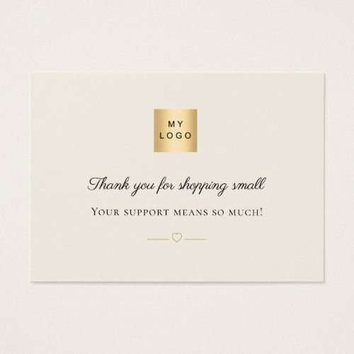 Thank You for Shopping QR Ivory Social Media
