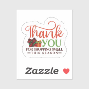 Thank You for Shopping Small Sticker