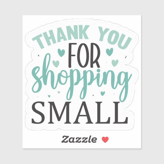 Thank You for Shopping Small Sticker (Sheet)