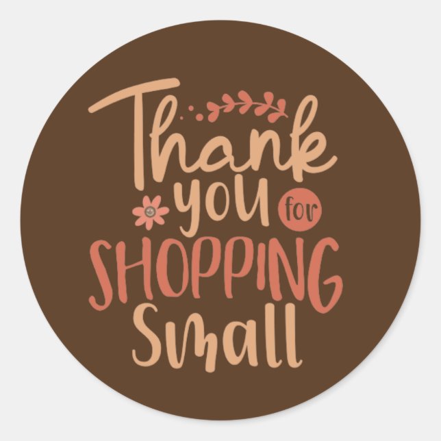 Thank You for Shopping Small Stickers (Front)