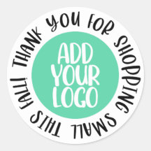 Thank You for Shopping Small This Fall Cute Logo