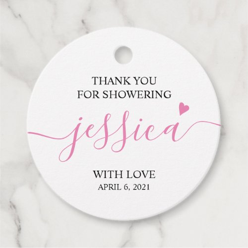 Thank You For Showering Girl Baby Shower