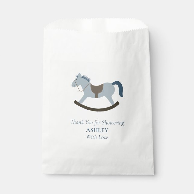 Thank You for Showering Her With Love Baby Shower Favor Bag (Front)