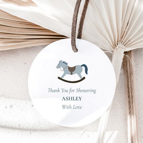 Thank You for Showering Her With Love Baby Shower Favor Tags