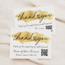 Thank You for Small Business Gold Heart Script Enclosure Card