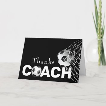 Thank You For Soccer Coach Card by dryfhout at Zazzle