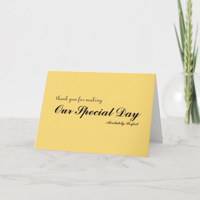 Thank you for special day card (Front)