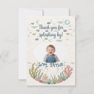 Thank You for Splashing By with Picture Card