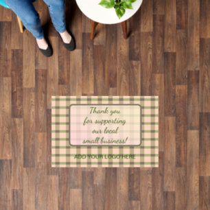 Thank you for supporting local business floor deca floor decals