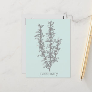 Thank You For Supporting My Business Rosemary Postcard
