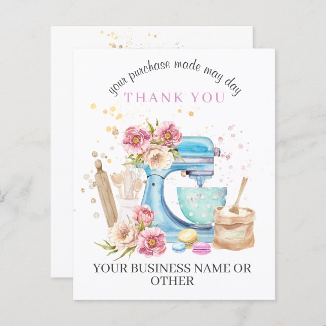 Thank You For Supporting My Small Business Card (Front/Back)