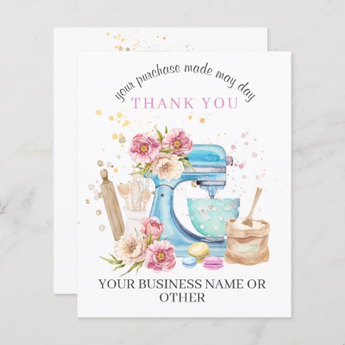 Thank You For Supporting My Small Business Card