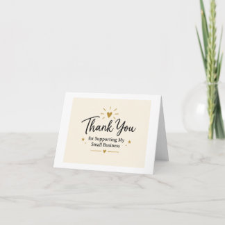 Thank You for Supporting My Small Business Card