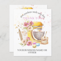 Thank You For Supporting My Small Business Card