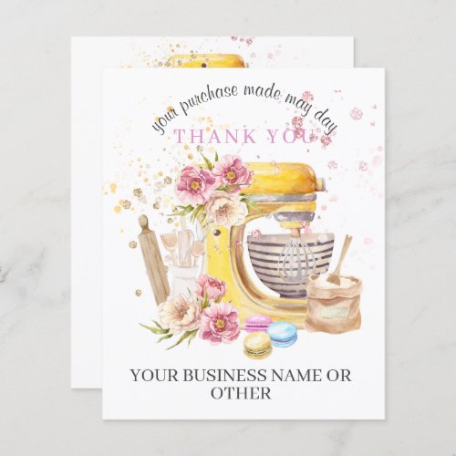 Thank You For Supporting My Small Business Card