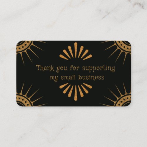 Thank you for supporting my small business cards