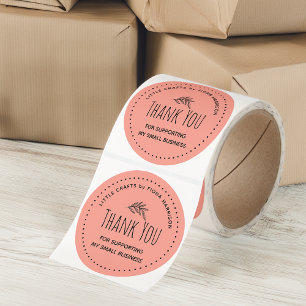 Thank You For Supporting My Small Business Classic Round Sticker