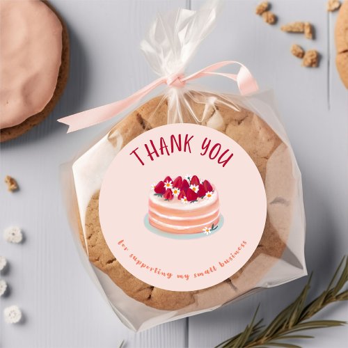 Thank You For Supporting my Small Business  Classic Round Sticker